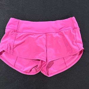 lululemon athletica Bright Pink Speed UpShorts